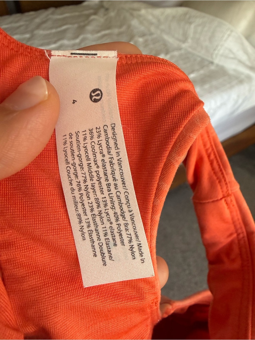 Lululemon Wunder Train High Rise Short and Sports Bra Set In Crunch Warm Coral - Picture 6 of 7
